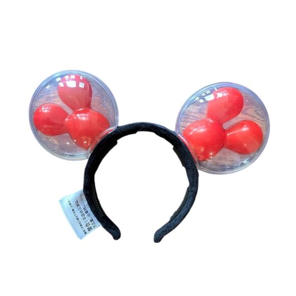 Disney Parks Best Day Ever Mickey‎ Mouse Balloons Red Light Up Ears Headband - Picture 2 of 5